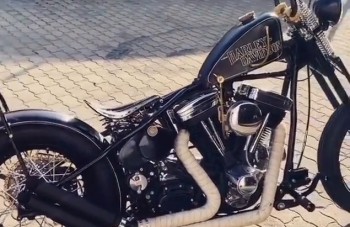 Harley Davidson bobber sitz "Lang" 4Fourth