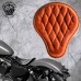 Solo Selle Harley Davidson Sportster 04-22 Cognac Motif de diamant