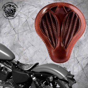 Solo Sitz Harley Davidson Sportster 04-22 "Kurz" Büffel Braun V2