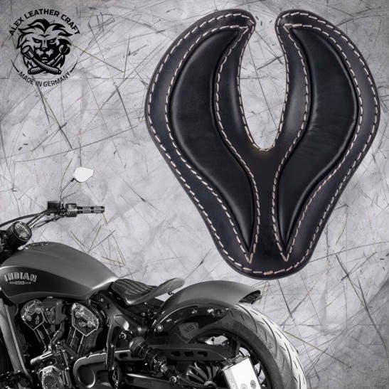 Selle bobber solo pour Indian Scout ab 2015 "King Cobra" Noir