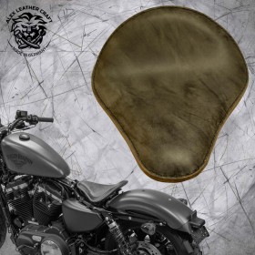 Sitz + Montage Kit Harley Davidson Sportster 04-22 Büffel grau