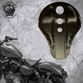 Seat + Montage Kit Harley Davidson Sportster 04-22 "Trinity" Black metal