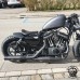 Selle + Montage Kit Harley Davidson Sportster 04-22 Noir Motif de diamant