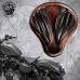 Solo Seat + Montage Kit Harley Davidson Sportster 04-22 "Short" Black and Brown V2