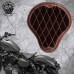Solo Selle + Montage Kit Harley Davidson Sportster 04-20 "Gloss et Velours" marron foncé et noir V3