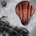 Solo Sitz + Montage Kit Harley Davidson Sportster 04-20 "Optimus" Kroko Vintage Braun
