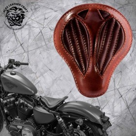 Solo Seat + Montage Kit Harley Davidson Sportster 04-22 "Short" Buffalo Brown V2