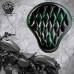 Solo Selle + Montage Kit Harley Davidson Sportster 04-20 émeraude Motif de diamant