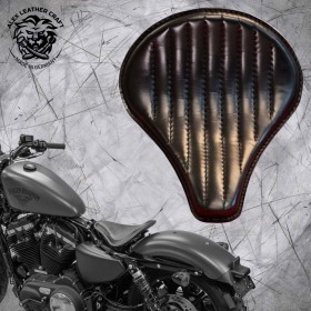Solo Selle + Montage Kit Harley Davidson Sportster 04-22 "Long" Noir V2