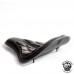 Solo Seat + Montage Kit Harley Davidson Sportster 04-20 "Long" Vintage Black and Beige V3