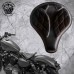 Solo Sitz + Montage Kit Harley Davidson Sportster 04-20 "Lang" Glanz und Samt Schwarz V3