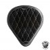Solo Seat + Montage Kit Harley Davidson Sportster 04-20 "Drop" Gloss and Velvet Black and White V3