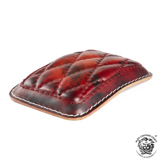 Pillion seat pad Luxury Red and Black Diamond
