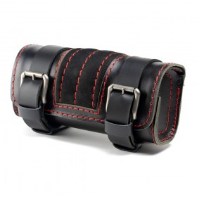Motorcycle tool bag "Gloss and Velvet" Black and Red V2