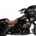 Selle Solo pour Harley Touring Vintage Marron Motif de diamant