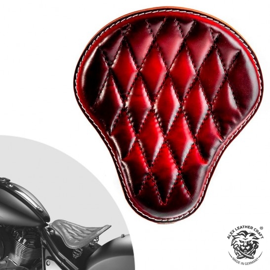 Bobber Solo Seat for Indian Dark Horse 2022 Red Diamond