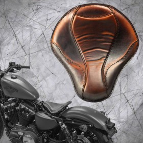 Solo Seat + Montage Kit Harley Davidson Sportster 04-22 "El Toro" Saddle Tan