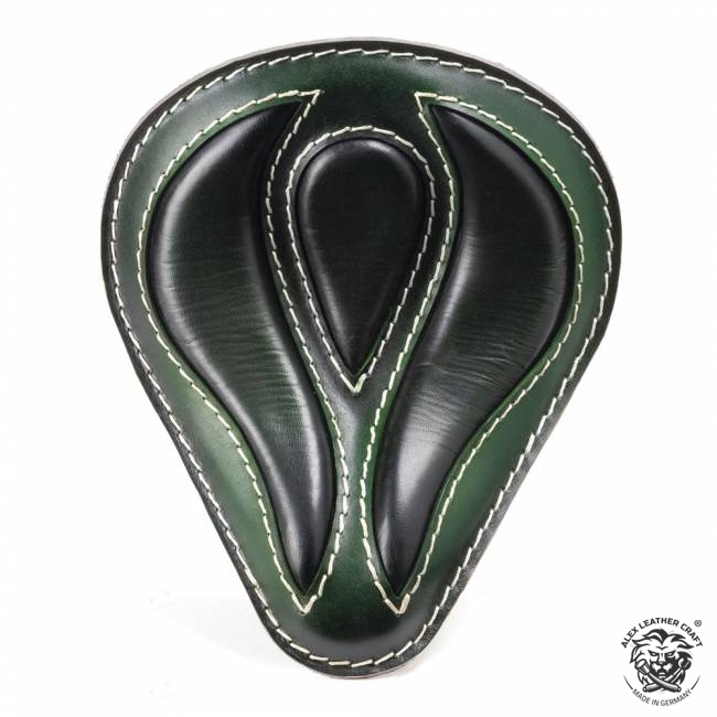 Bobber & Chopper Custom Selle "Viper" Emerald