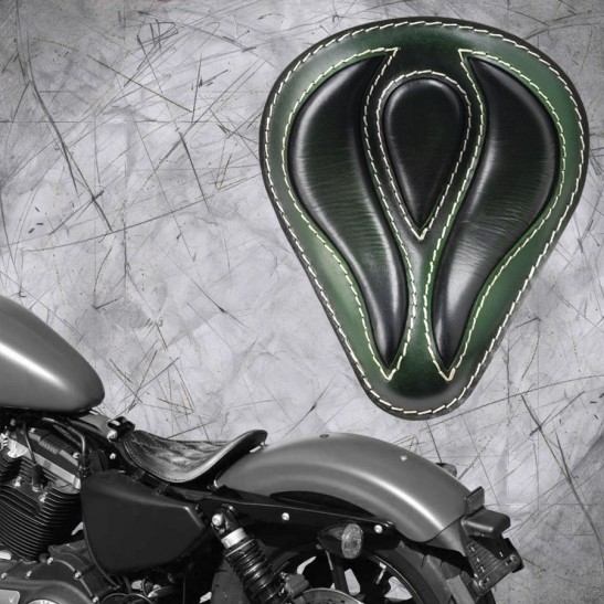 Solo Seat Harley Davidson Sportster 04-20 "Viper" Emerald