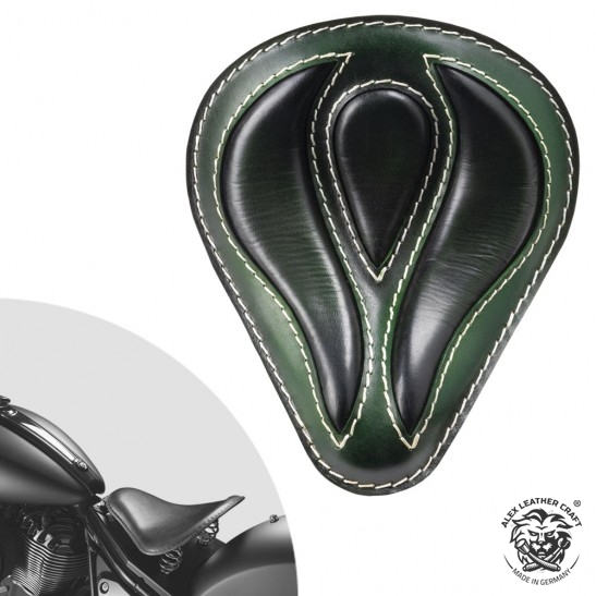 Bobber Solo Seat for Indian Dark Horse 2022 "Viper" Emerald