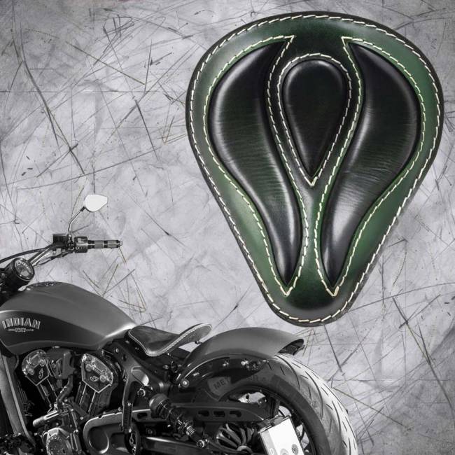 Selle bobber solo pour Indian Scout ab 2015 "Standard" Viper Emerald