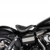 Solo Sitz für Harley Davidson Dyna Modelle 93-17 "Glanz und Samt" Schwarz und Weiß V2