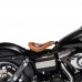 Bobber Solo Seat for Harley Davidson Dyna models 93-17 "King Cobra" Vintage Brown