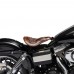 Bobber Solo Seat for Harley Davidson Dyna models 93-17 "Short" Buffalo Brown Diamond