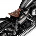 Selle solo pour Harley Davidson Dyna modèles 93-17 "Short" Buffalo Marron Motif de diamant