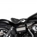 Solo Sitz für Harley Davidson Dyna Modelle 93-17 "Kurz" Samt Schwarz Rautenmuster