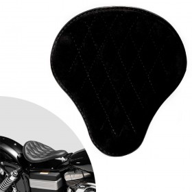 Bobber Solo Seat for Harley Davidson Dyna 93-17 "Velvet" Black Diamond