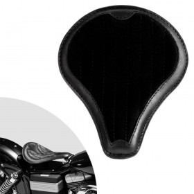 Bobber Solo Seat for Harley Davidson Dyna 93-17 Long Gloss and Velvet Black V2