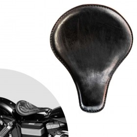 Bobber Solo Seat for Harley Davidson Dyna 93-17 Long Vintage Black