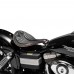 Selle solo pour Harley Davidson Dyna modèles 93-17 Long LS Vintage Noir V2