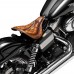 Selle solo pour Harley Davidson Dyna modèles 93-17 "Araignée" Vintage Marron Motif de diamant