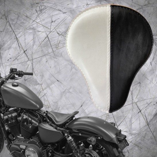 Solo Sitz + Montage Kit Harley Davidson Sportster 04-22 "Yin Yang"