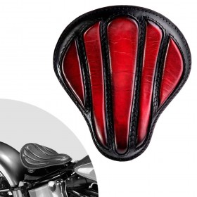 Bobber Solo Sitz Harley Davidson Softail 2000-2017 incl Montagekit "Optimus" dunkle Kirschfarbe