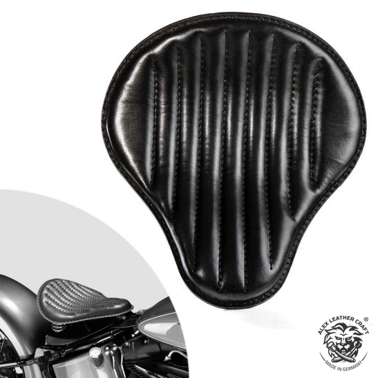 Bobber Solo Seat Harley Davidson Softail 2000-2017 incl mounting kit Black V2