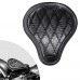 Bobber Solo Seat Harley Davidson Softail 2000-2017 incl mounting kit "Luxury" Vintage Black Diamond