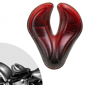 Bobber Solo Sitz Harley Davidson Softail 2000-2017 incl Montagekit "King Cobra" Rot