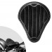 Bobber Solo Seat Harley Davidson Softail 2000-2017 incl mounting kit "Gloss and Velvet" Black and White V2
