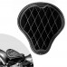 Bobber Solo Seat Harley Davidson Softail 2000-2017 incl mounting kit "Gloss and Velvet" Black and White Diamond