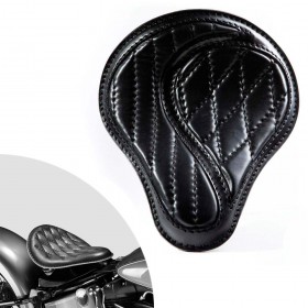 Bobber Solo Seat Harley Davidson Softail 2000-2017 incl mounting kit "No-compromise" Black