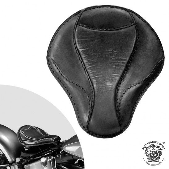 Bobber Solo Selle Harley Davidson Softail 2000-2017 avec kit de montage "El Toro" Vintage Noir