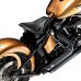 Bobber Solo Sitz Harley Davidson Softail 2000-2017 incl Montagekit "El Toro" Schwarz und weiß