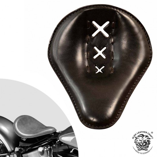 Bobber Solo Selle Harley Davidson Softail 2000-2017 avec kit de montage "Amsterdam" Noir