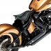 Bobber Solo Seat Harley Davidson Softail 2000-2017 incl mounting kit "Drop" Moiety Black