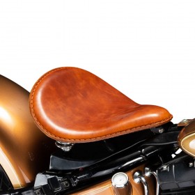 Bobber Solo Sitz Harley Davidson Softail 2000-2017 incl Montagekit "Tropfen" Büffel Cognac