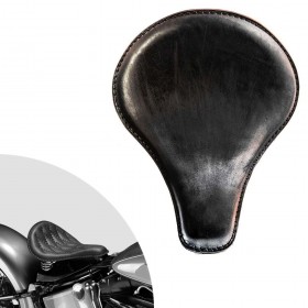 Bobber Solo Seat Harley Davidson Softail 2000-2017 incl mounting kit "Long" Vintage Black