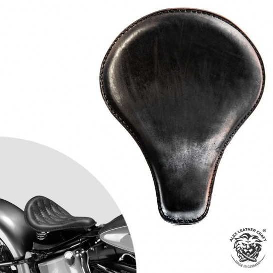 Bobber Solo Selle Harley Davidson Softail 2000-2017 avec kit de montage "Long" Vintage Noir